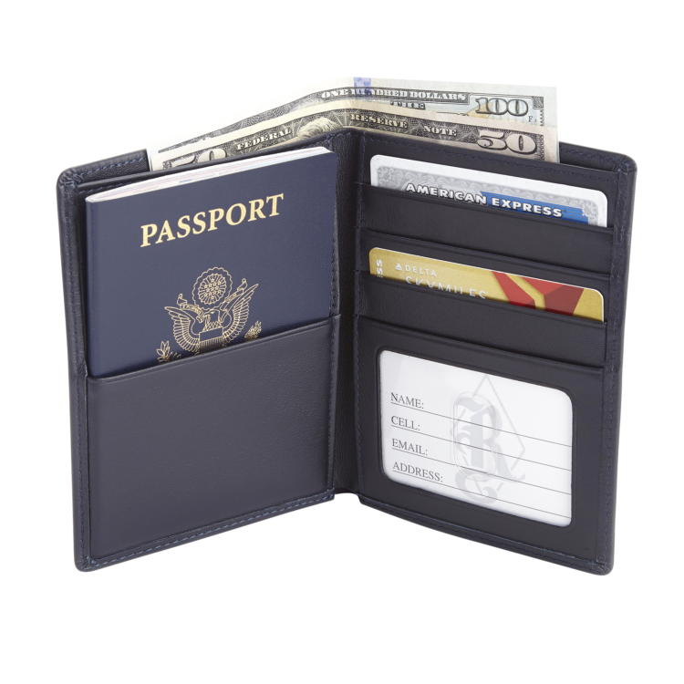 Royce New York RFID-Blocking Passport Wallet